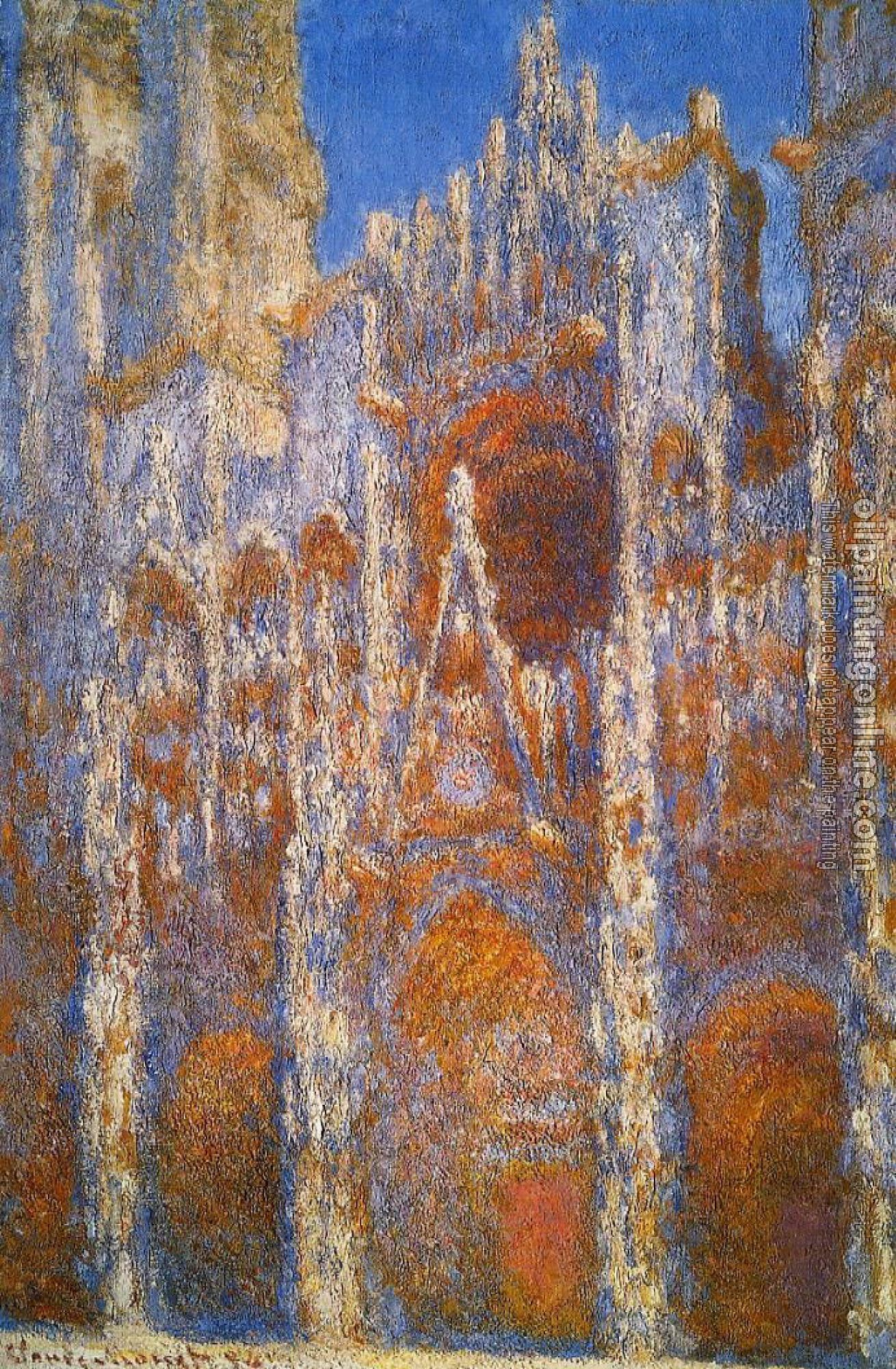 Monet, Claude Oscar - Rouen Cathedral, Sunlight Effect